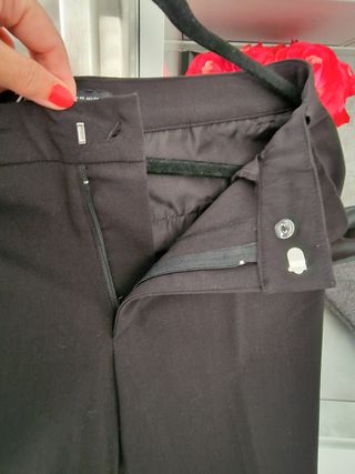 Pantalón recto Zara negro