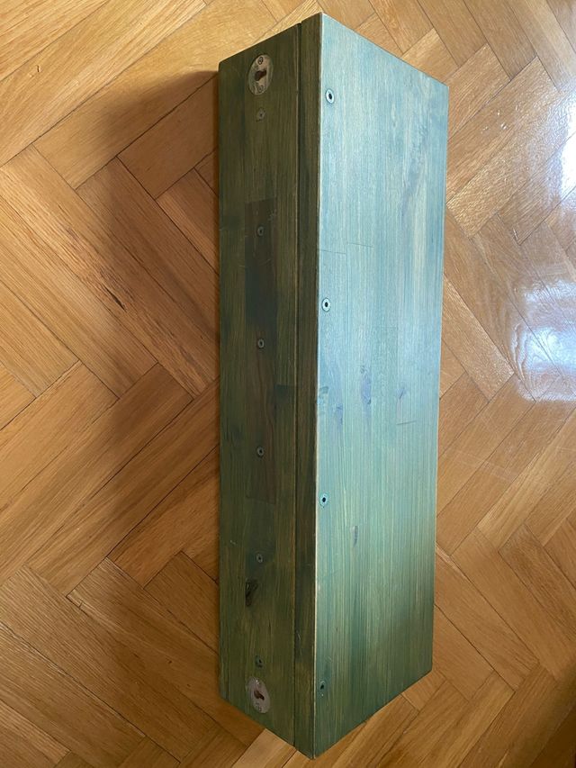 Perchero Estantería Madera Verde