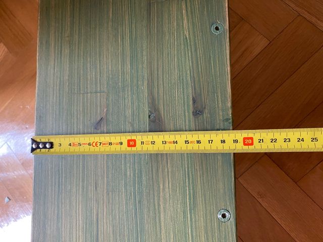 Perchero Estantería Madera Verde