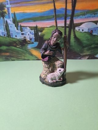 Figura Belén pastor con oveja
