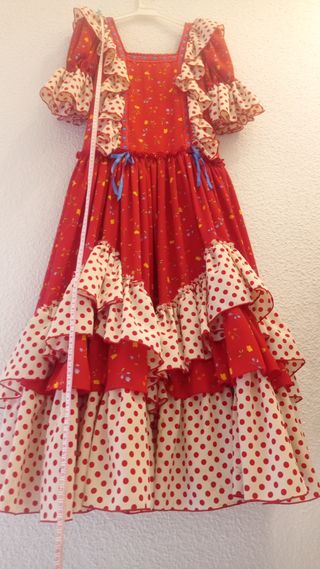 Traje Gitana Niña 8-10 Años