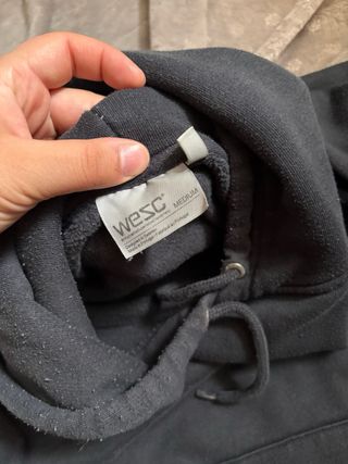 Felpa Wesc oversize blu notte e rosso