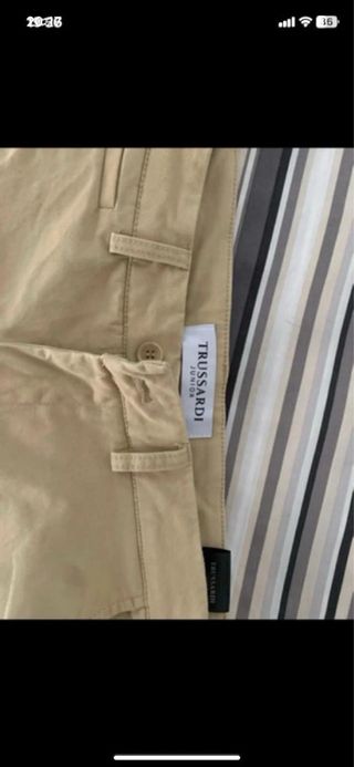 Pantaloni Trussardi Beige Uomo
