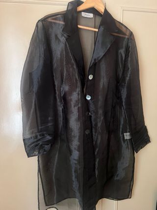 Chaqueta Gasa Fiesta Negra Talla Única