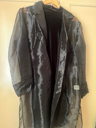 Chaqueta Gasa Fiesta Negra Talla Única