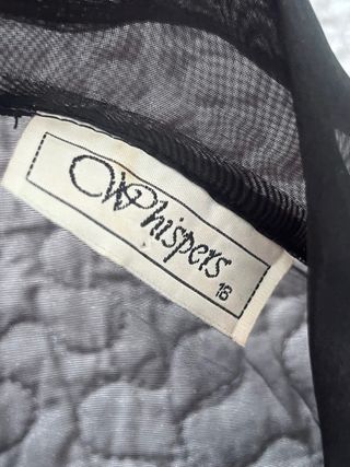 Chaqueta Gasa Fiesta Negra Talla Única