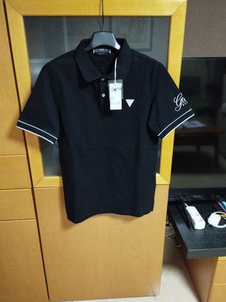 Polo Guess Negro AUTÉNTICO CON ETIQUETA.