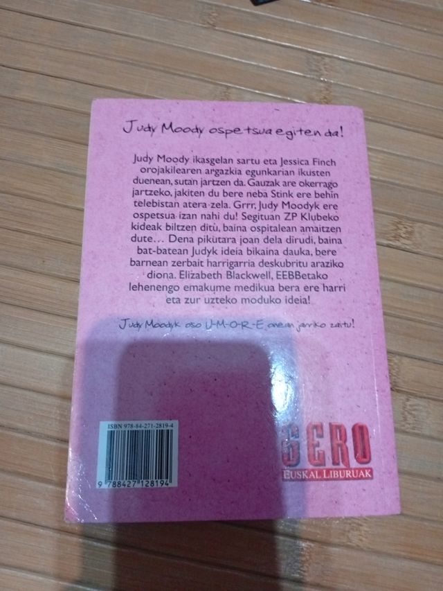 Judy Moody Ospetsua egiten da (Basque Edition)