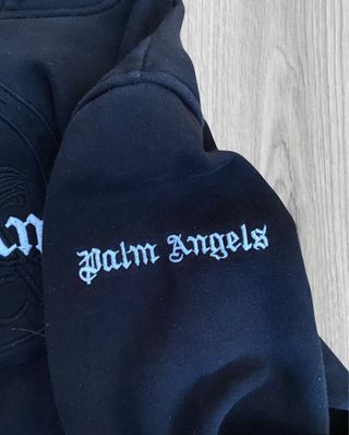 Felpa Palm Angels x Moncler Nera