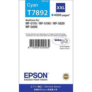 Cartucho Tinta Epson Cyan T7892 XXL Nuevo