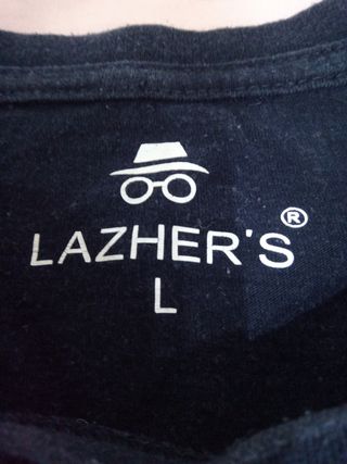 Camiseta Negra Lazher's Hombre