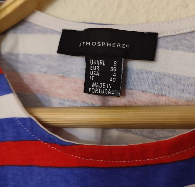 Crop top de rayas mujer Atmosphere nuevo.