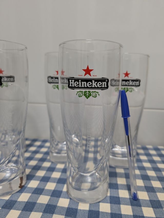 Vasos grandes Heineken para cerveza