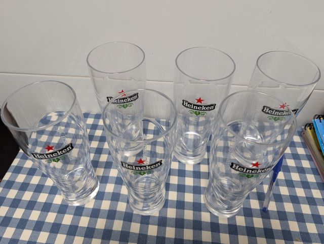 Vasos grandes Heineken para cerveza