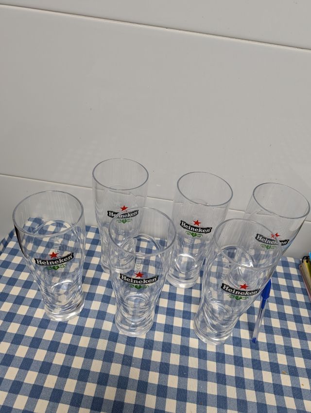 Vasos grandes Heineken para cerveza