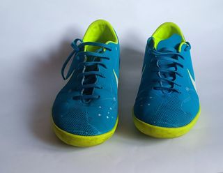 Zapatillas Fútbol Sala Niño Nike Azul/Verde