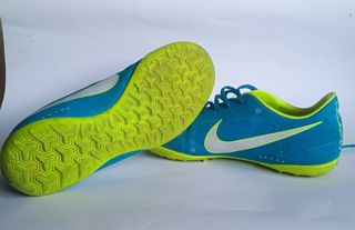 Zapatillas Fútbol Sala Niño Nike Azul/Verde
