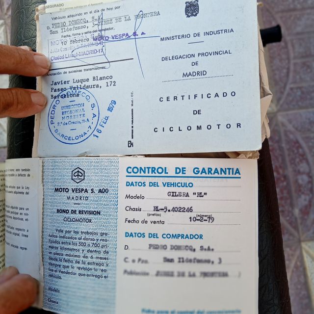 Ciclomotor Gilera 1979 Naranja