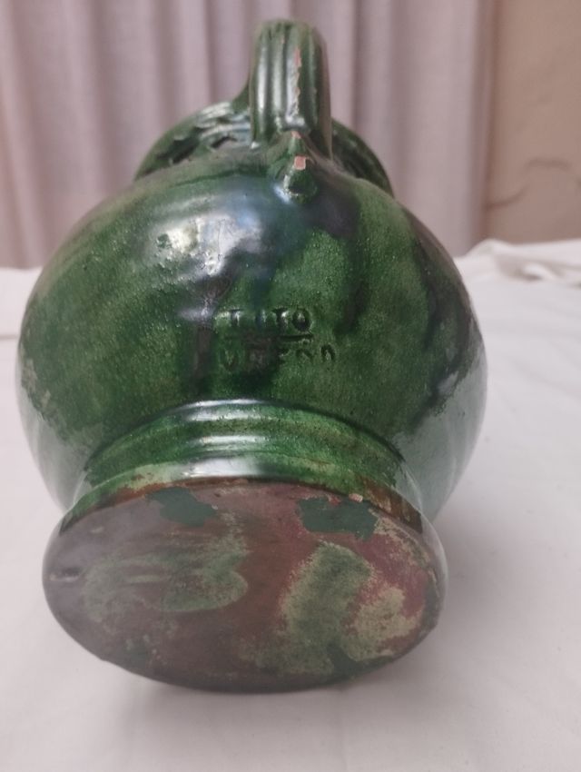 Incensario Cerámica Verde Paco Tito