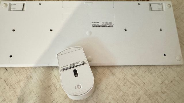 Teclado y Ratón Lenovo Inalámbrico Blanco QWERTY