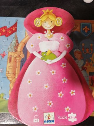 Puzzle Princesa y Rana Djeco +4 años