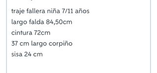 Traje Fallera Vives i Mari Niña 7/11 Años