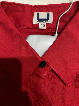 Blusa Adolfo Domínguez Roja Talla S