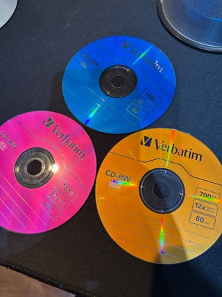3 x CD-RW Verbatim colorati