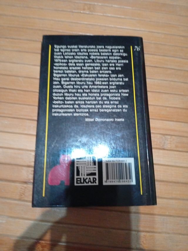 110. street-eko geltokia (Literatura beltza)