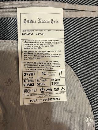 Traje italiano de Novio Completo Gris y Negro