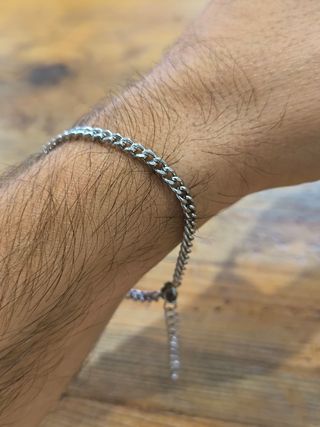 Pulsera de Acero Plateada