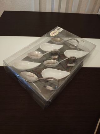 Set de presentación: bandeja de pizarra + 8 piezas