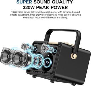 SUPNIU L400  Karaoke Profesional con 2 Micrófonos