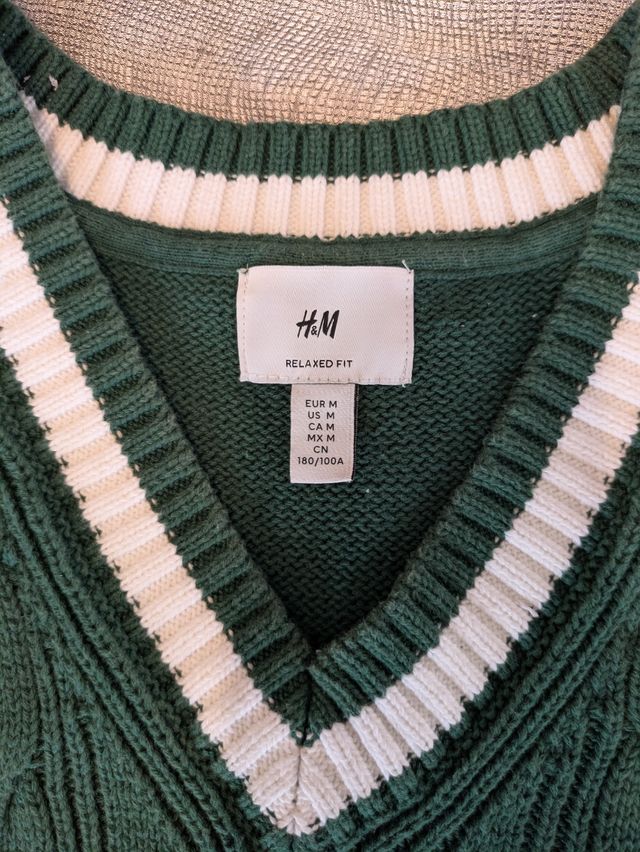 Lote chaleco punto + pantalón vaquero chico