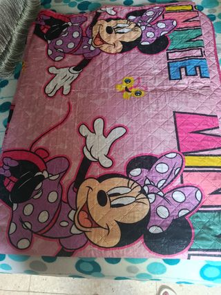 Colcha Minnie Mouse Rosa