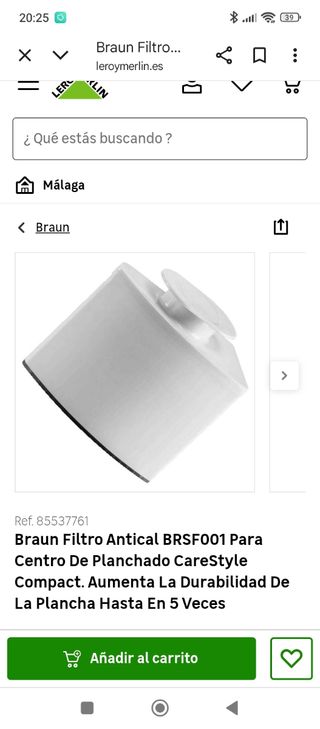 Filtro Antical para Centro de Planchado