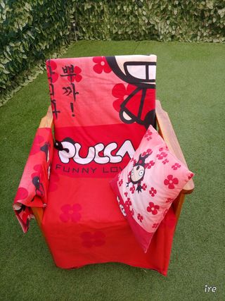 Funda Nórdica Pucca 90. Regalo cojin Pucca a juego