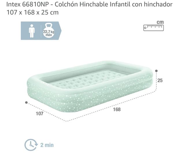 Colchón Hinchable Infantil Intex con Hinchador