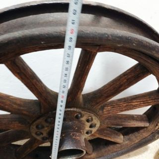 Rueda de coche antigua Radios Madera
