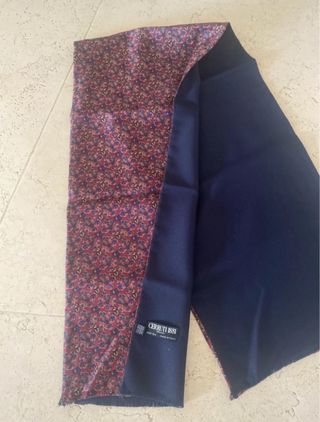 Sciarpa Cerruti 1881 100% Seta Bordeaux/Blu