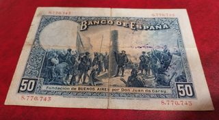 Billete 50 Pesetas España 1927