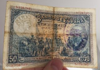 Billete 50 Pesetas España 1927