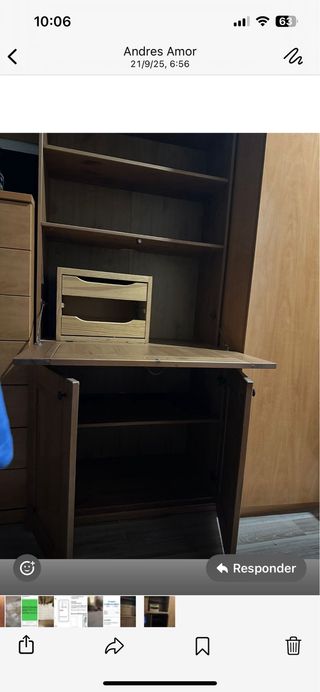 mueble auxiliar de madera . 