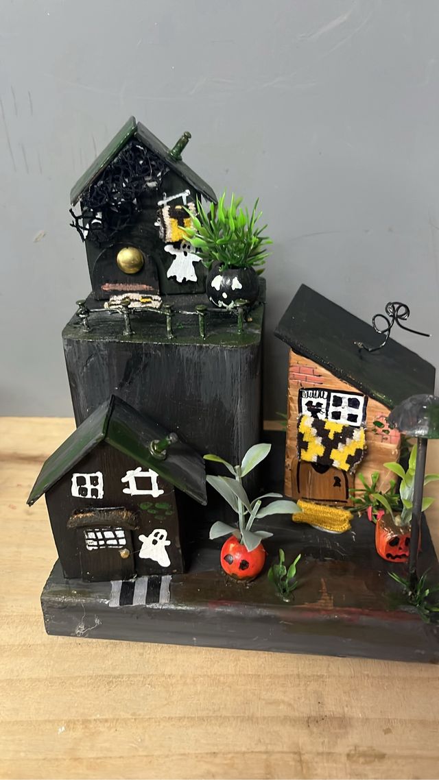 Decoración Halloween Casas Fantasmas Calabazas