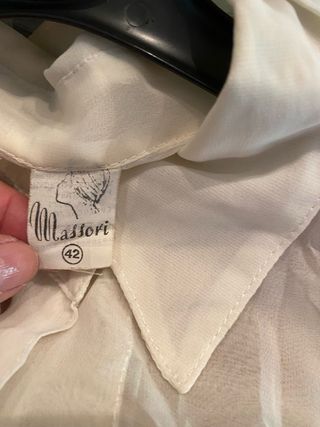 Blusón transparente blanco