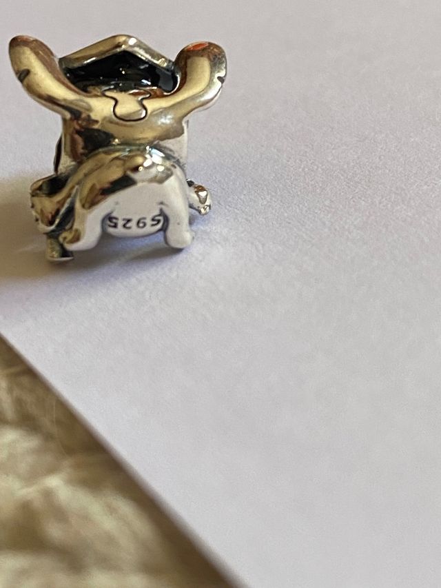 Charm Disney Stitch Graduación Plata 925