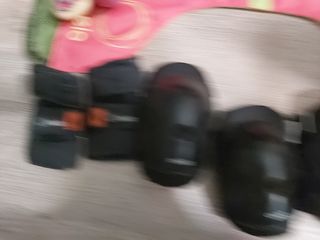 Patines, protecciones, bolsa y casco