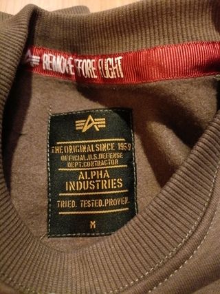Sudadera Alpha Industries Marrón Talla M