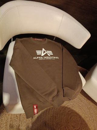 Sudadera Alpha Industries Marrón Talla M