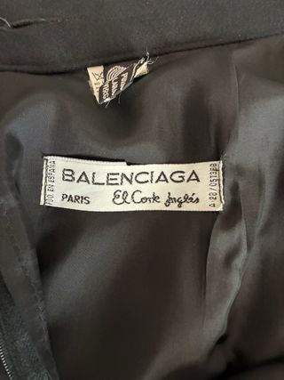 Falda Balenciaga Negra Talla 40